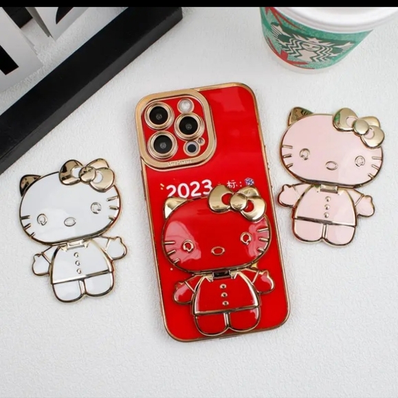 ROSE GOLD NOW AVAILABLE! Hello Kitty Mirror Phone Stand - Picture 8 of 16